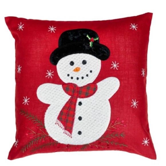 Other - Merry snowman pillow